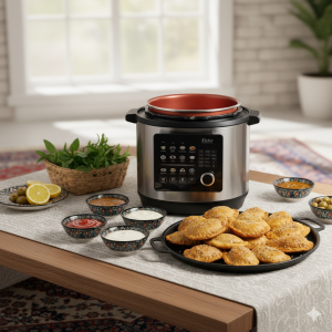 پیراشکی گوشت بدون روغن