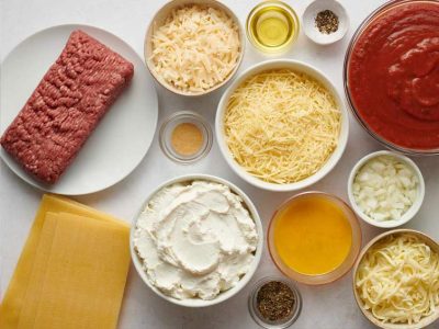 لازانیای فوری با سرخ کن