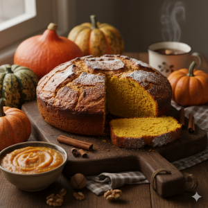 نان کدو حلوایی در خانه 