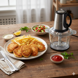 کتلت مرغ حرفه ای با خردکن سیلور کرست