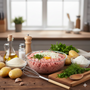 کتلت مرغ حرفه ای با خردکن سیلور کرست